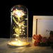 Beauty and the Beast LED Enchanted Rose in Glass Dome - Indigo-Temple