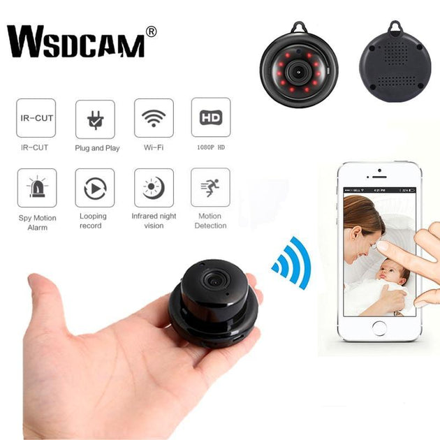 MINI WIFI 1080P  IP Camera With Night Vision - Indigo-Temple