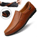 Flexible Genuine Leather Anti-slip Oxford Style Men Shoes - Indigo-Temple