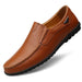 Flexible Genuine Leather Anti-slip Oxford Style Men Shoes - Indigo-Temple