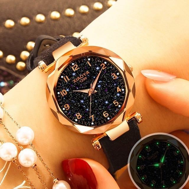 Luxurious Sparkly Women's Watch - Indigo-Temple