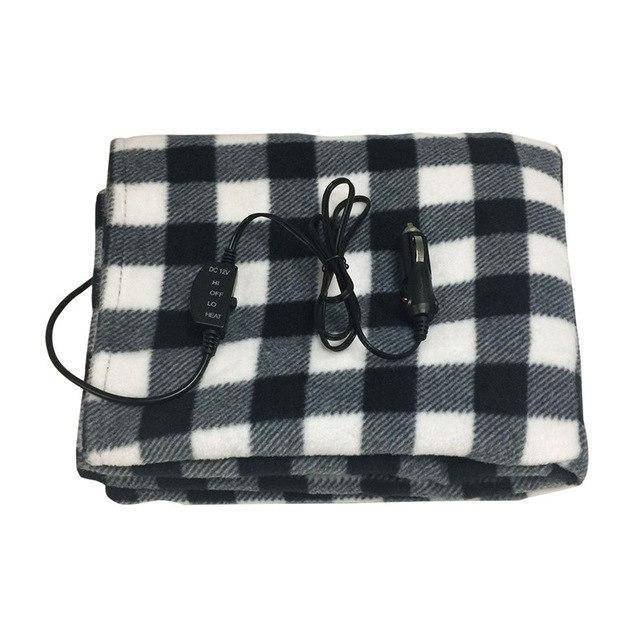 Car Powered Electric Heated Blanket - Indigo-Temple
