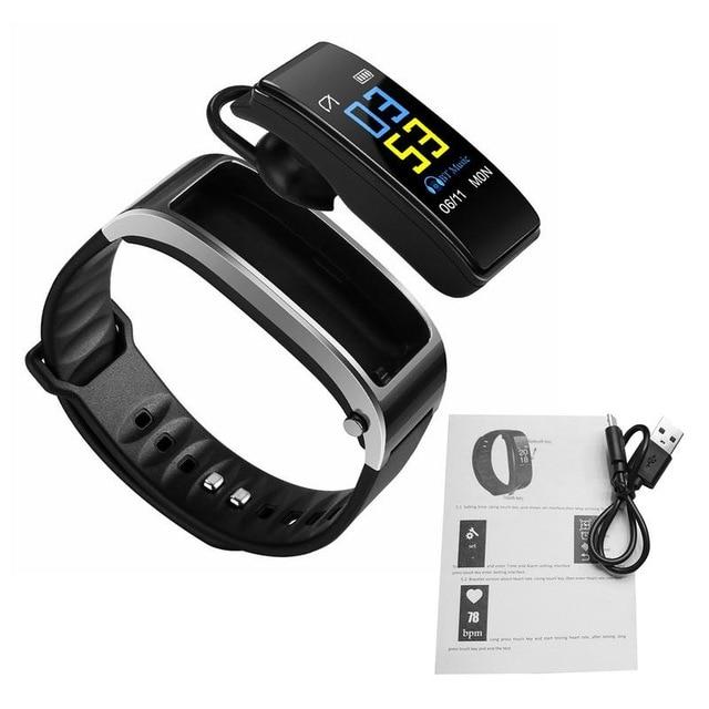 Futuristic™ Cutting Edge Bluetooth Smart Headset Watch - Indigo-Temple