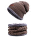 WindWarrior™ Wool Hat and Scarf Winter  Set - Indigo-Temple