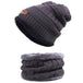 WindWarrior™ Wool Hat and Scarf Winter  Set - Indigo-Temple