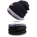 WindWarrior™ Wool Hat and Scarf Winter  Set - Indigo-Temple