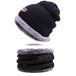 WindWarrior™ Wool Hat and Scarf Winter  Set - Indigo-Temple