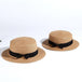 Women's Fashion Bow-Knot Straw Hat - Indigo-Temple