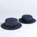 Women's Fashion Bow-Knot Straw Hat - Indigo-Temple