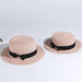 Women's Fashion Bow-Knot Straw Hat - Indigo-Temple