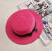 Women's Fashion Bow-Knot Straw Hat - Indigo-Temple