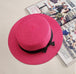 Women's Fashion Bow-Knot Straw Hat - Indigo-Temple