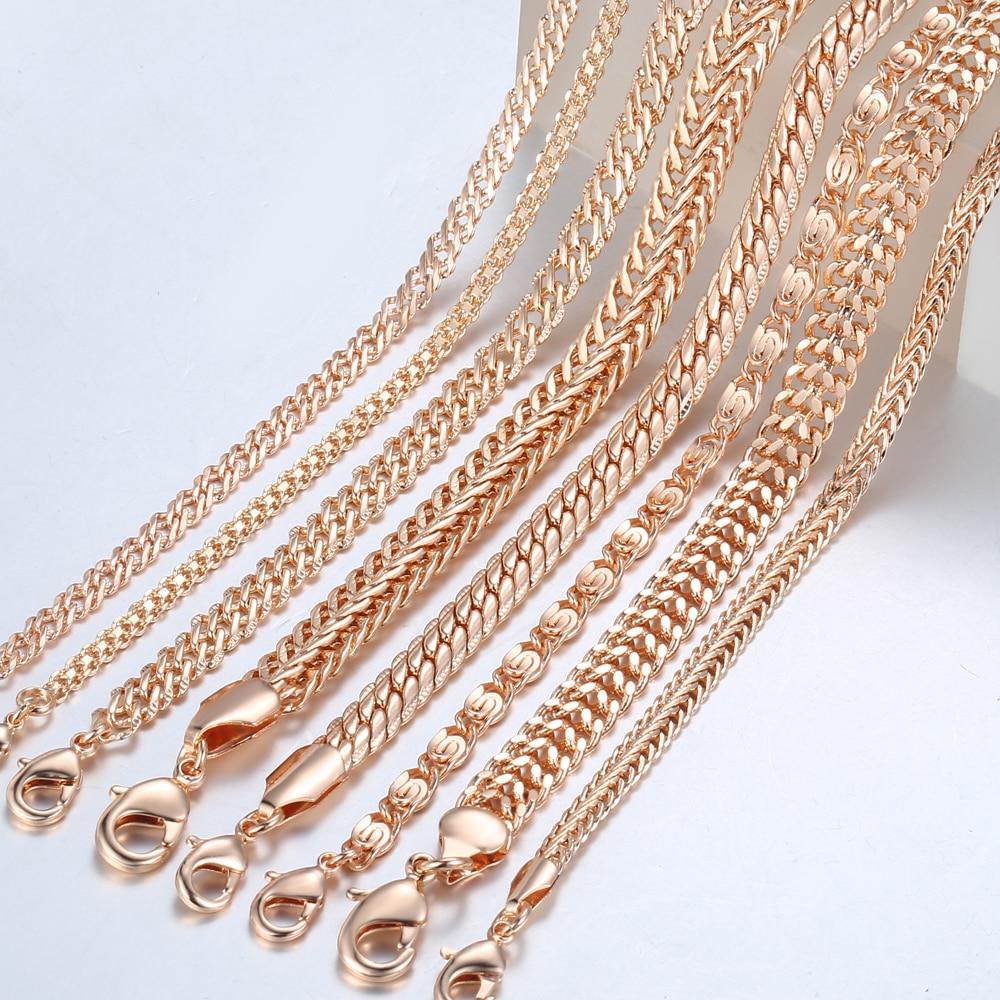 TrendsMax™ Rose Gold Unisex Chain-Link Bracelets - Indigo-Temple