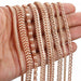 TrendsMax™ Rose Gold Unisex Chain-Link Bracelets - Indigo-Temple