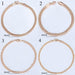 TrendsMax™ Rose Gold Unisex Chain-Link Bracelets - Indigo-Temple