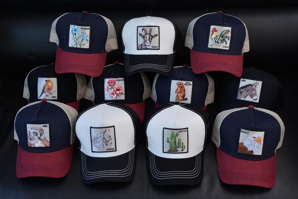 Stylish Animal Design Trucker Caps - Indigo-Temple