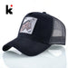 Stylish Animal Design Trucker Caps - Indigo-Temple