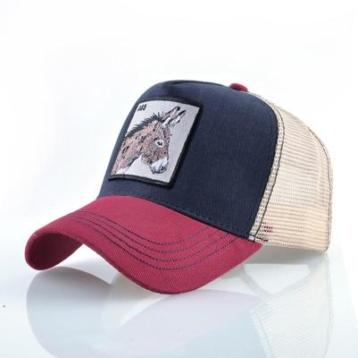 Stylish Animal Design Trucker Caps - Indigo-Temple