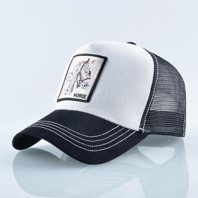 Stylish Animal Design Trucker Caps - Indigo-Temple