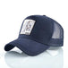 Stylish Animal Design Trucker Caps - Indigo-Temple