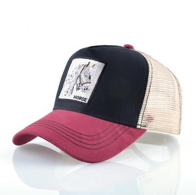 Stylish Animal Design Trucker Caps - Indigo-Temple