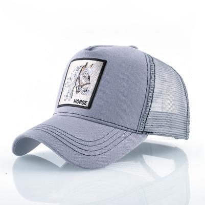 Stylish Animal Design Trucker Caps - Indigo-Temple