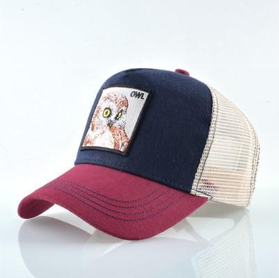 Stylish Animal Design Trucker Caps - Indigo-Temple
