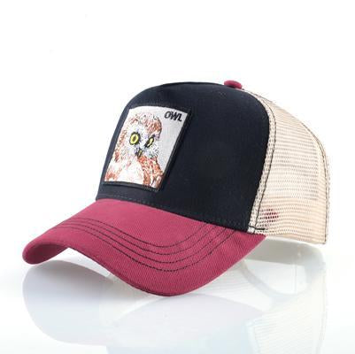 Stylish Animal Design Trucker Caps - Indigo-Temple