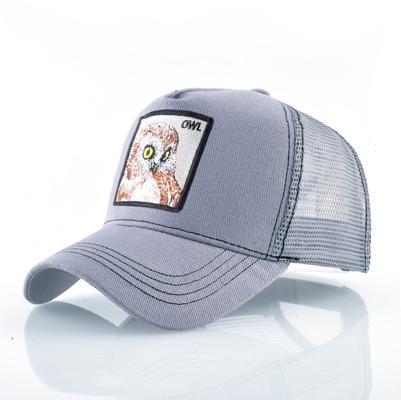 Stylish Animal Design Trucker Caps - Indigo-Temple