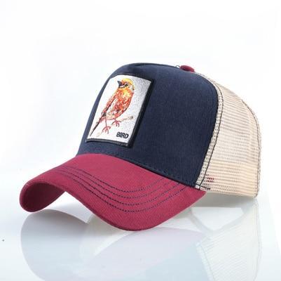 Stylish Animal Design Trucker Caps - Indigo-Temple