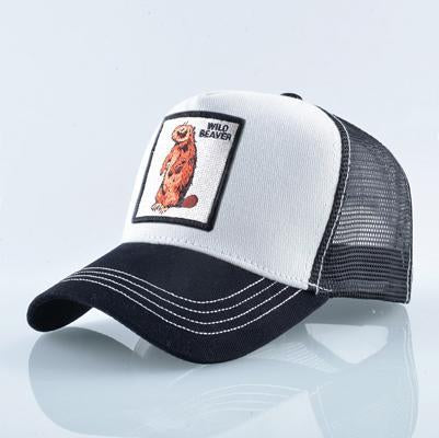 Stylish Animal Design Trucker Caps - Indigo-Temple