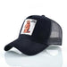 Stylish Animal Design Trucker Caps - Indigo-Temple
