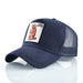 Stylish Animal Design Trucker Caps - Indigo-Temple