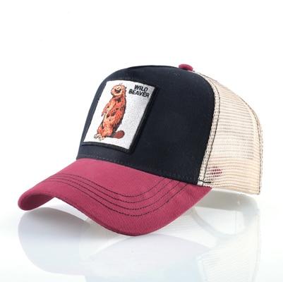 Stylish Animal Design Trucker Caps - Indigo-Temple