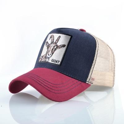Stylish Animal Design Trucker Caps - Indigo-Temple