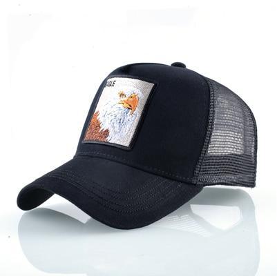 Stylish Animal Design Trucker Caps - Indigo-Temple