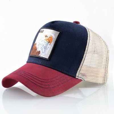 Stylish Animal Design Trucker Caps - Indigo-Temple