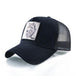 Stylish Animal Design Trucker Caps - Indigo-Temple