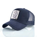 Stylish Animal Design Trucker Caps - Indigo-Temple
