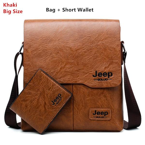 JEEP BULUO™ Leather Messenger Bag - Indigo-Temple