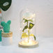 Beauty and the Beast LED Enchanted Rose in Glass Dome - Indigo-Temple