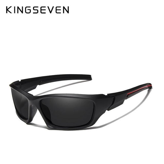 KINGSEVEN™ Sporty Flexible Men Polarized  Sunglasses - Indigo-Temple