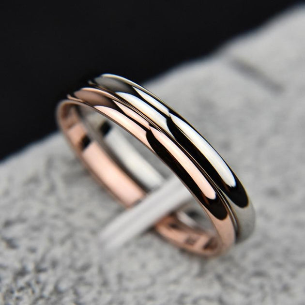 Elegant One-Piece Unisex Thin-Band Ring - Indigo-Temple