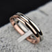 Elegant One-Piece Unisex Thin-Band Ring - Indigo-Temple