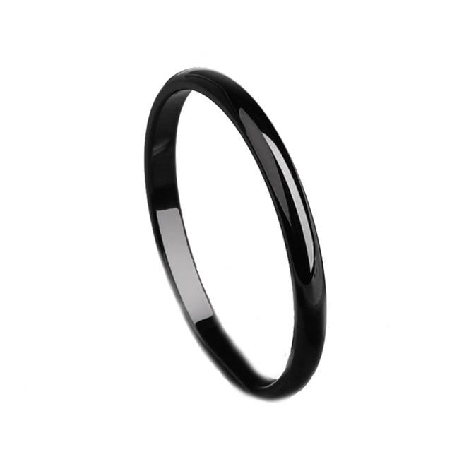 Elegant One-Piece Unisex Thin-Band Ring - Indigo-Temple