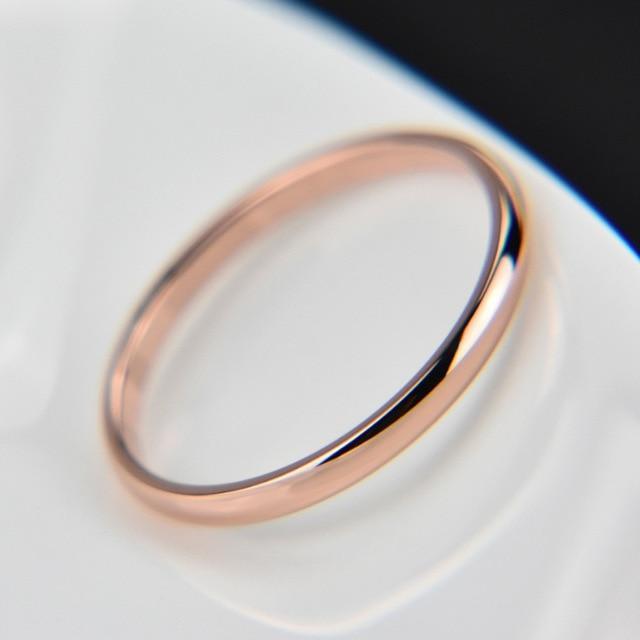Elegant One-Piece Unisex Thin-Band Ring - Indigo-Temple