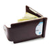 Snap-Closure Leather Bi-fold Wallet - Indigo-Temple