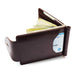 Snap-Closure Leather Bi-fold Wallet - Indigo-Temple