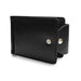 Snap-Closure Leather Bi-fold Wallet - Indigo-Temple
