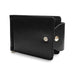 Snap-Closure Leather Bi-fold Wallet - Indigo-Temple
